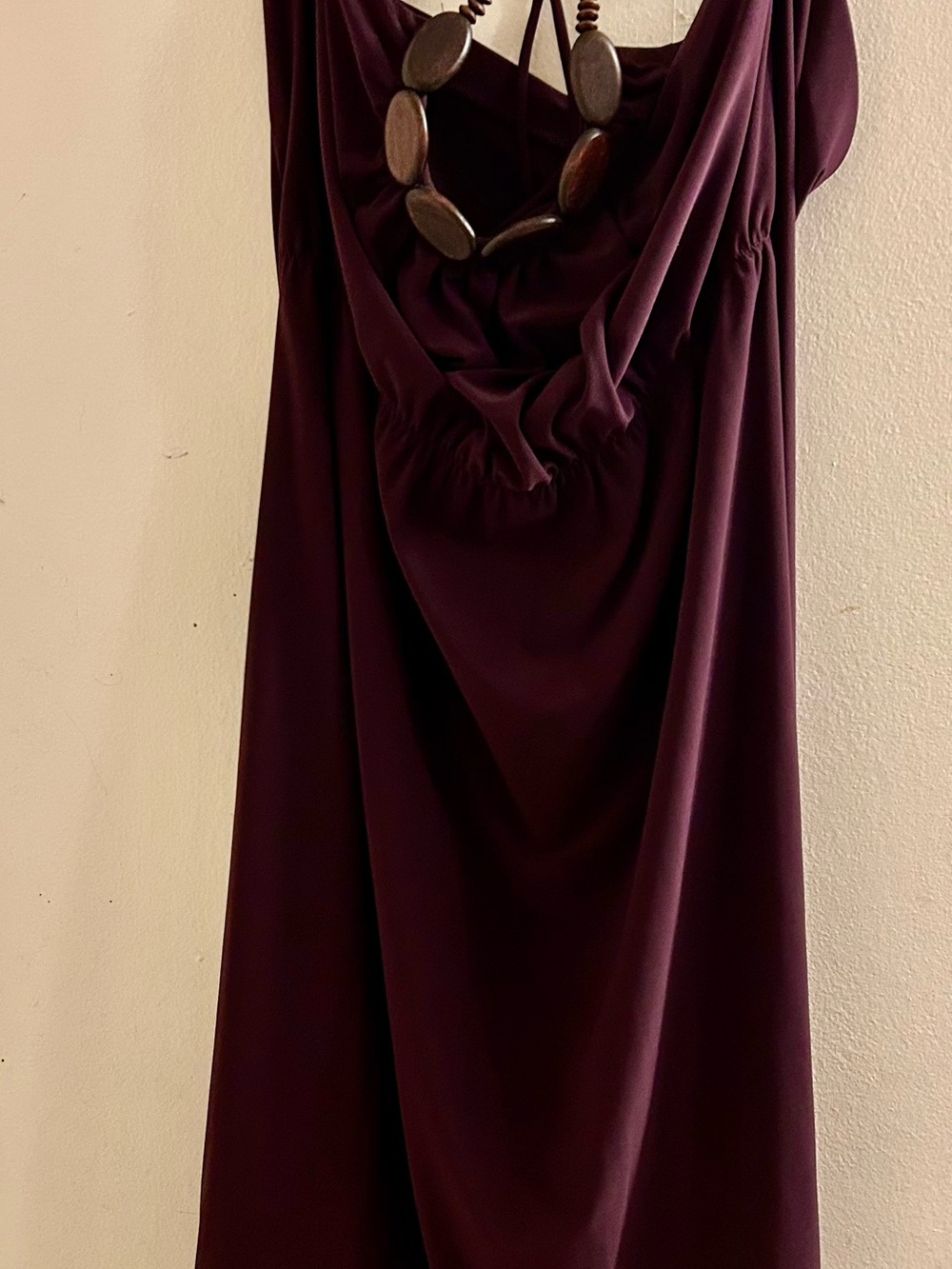 Bisou Bisou purple halter dress.